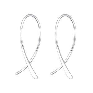 Sterling Silver Hoops 25mm​